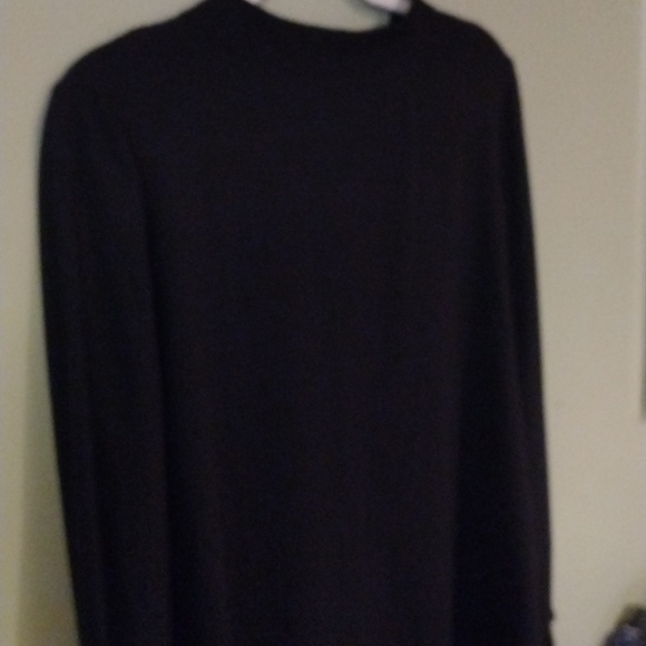 Ann Taylor Loft Long Sleeve Black Button down back M - Picture 2 of 5
